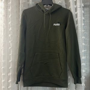 Puma Olive Green Sweatshirt Hoodie Small